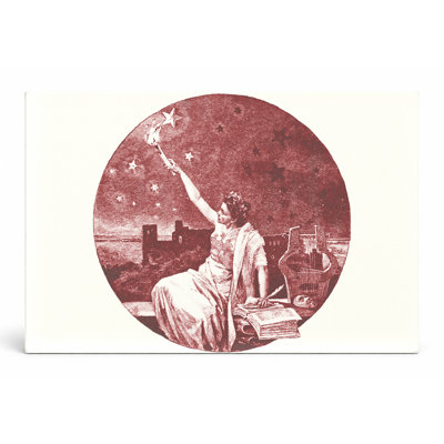 «Muse with Stars and Lyre», art mural sur toile