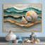 Coquillage et sable émeraude II - art mural bord de mer-1011811035-1011811039-1011811026