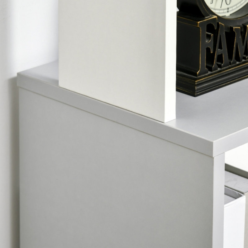 161 H x 33 W Engineered Wood Bookcase, Grey