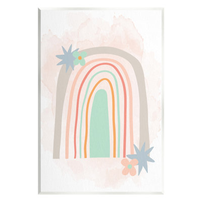 «Whimsical Wavy Rainbow Star Shapes», impression