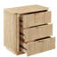 Commode 3 tiroirs en bois naturel