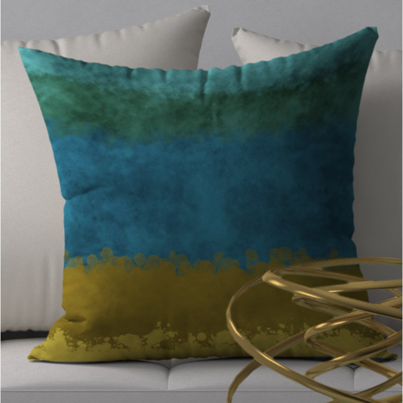 Housse de coussin décorative carrée en prune U, 18 po x 18 po