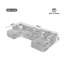 Canapé modulaire en forme de U de 135 po avec repose-pieds, sans assemblage requis-920454970