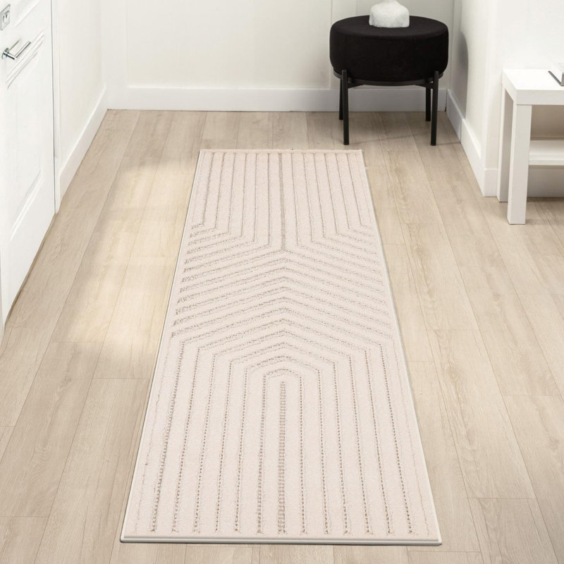 Modern Geometric Area Rug, Runner 2' x 8'