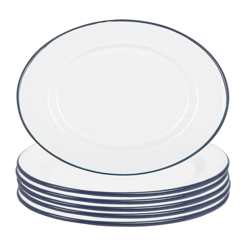 Argon Tableware Enamel Platter, Blue