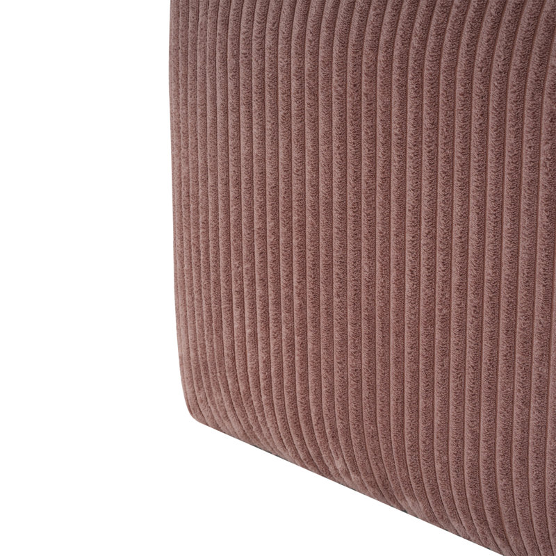 Upholstered Square Ottoman (Only Including Ottoman), Pink Corduroy