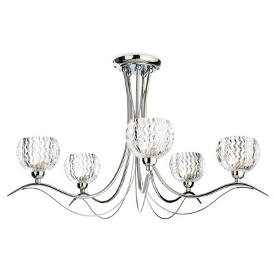 Crystal Semi Flush Mount