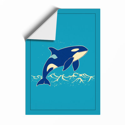 Leaping Orca Coastal - Framed Print