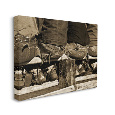 Cowboys de l'Ouest vintage assis assis par Lisa Dearing - photographie