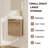 16-inch Wall Mounted Bathroom Vanity with Sink
