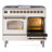 ILVE Nostalgie II Series 40 inch Dual Fuel Range with 6 Sealed Burners, Griddle (Glass Door)-99299491-99299504
