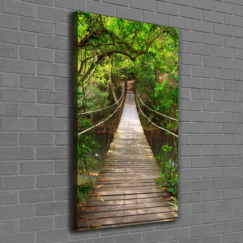 Suspension Bridge - Wrapped Canvas Print