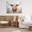 "Texas Longhorn Speckled Flowers", art mural par Franklyn Gregory-1893414136