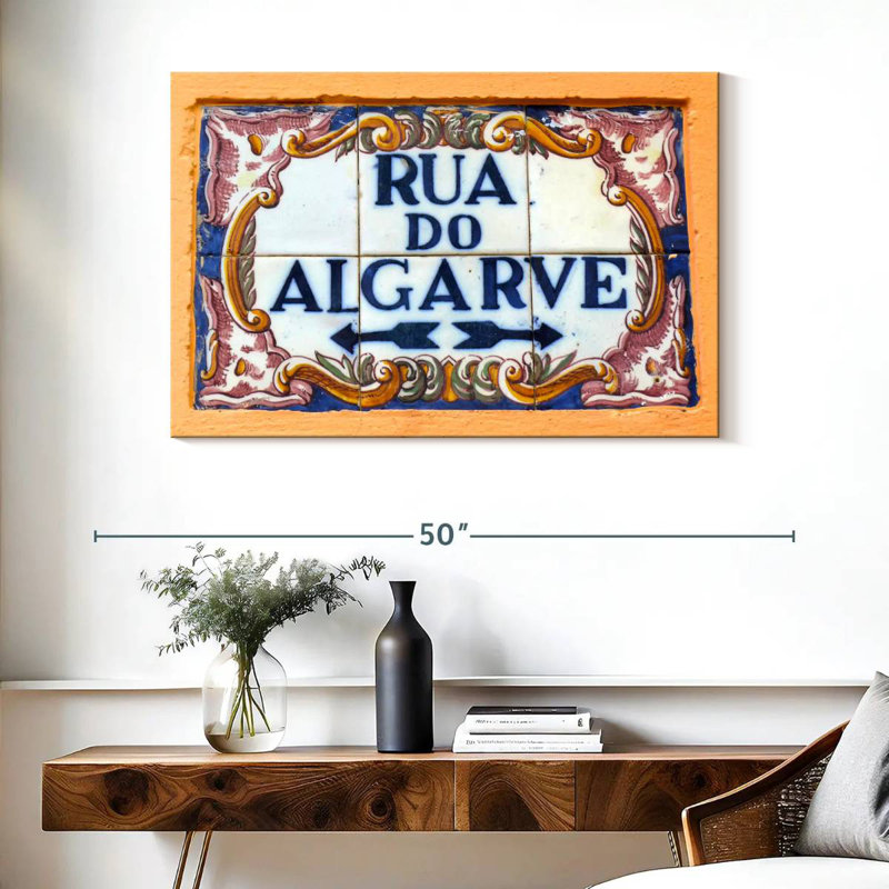 Enseigne Kavia Rua Do Algarve, H 26 po x l 39 po