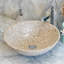 Lavabo de salle de bain simple à cuve ronde