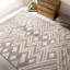 Hand Knotted Geometric Area Rug in Beige/Gray/Brown-949956785