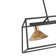 3 - Light Island Open Rectangular Linear Chandelier With Cone Shades