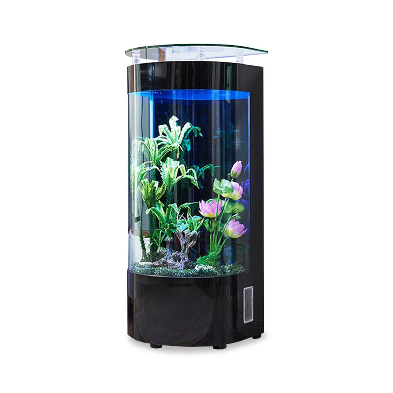 Aquarium moderne 45-50 gallons en bois manufacturé Eco, Noir, 50 gallons (H 54,33 po x l 23,62 po x P 19,69 po)