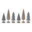 Modern Tabletop Pine Tree (Set of 6)