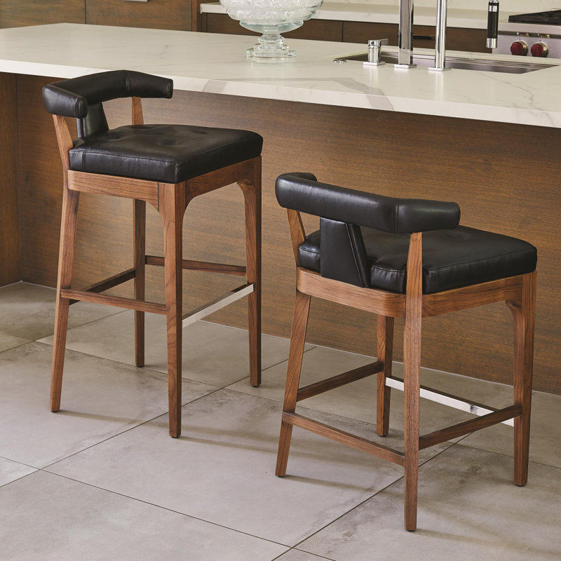 Moderno Stool, Black, Counter Stool (25" Seat Height)