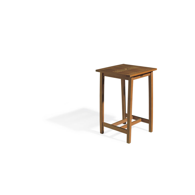 Table de bar carrée Shanelle, Ombre brune