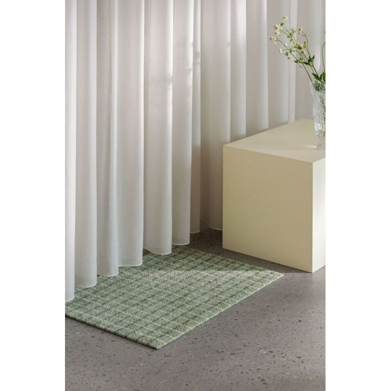 Grid Matcha Lemon, 32" W x 44" L