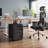 3 Drawer File Cabinet, Mobile File Cabinet with Lock on Wheels, Letter/Legal Size, Fully Assembled.-61886316