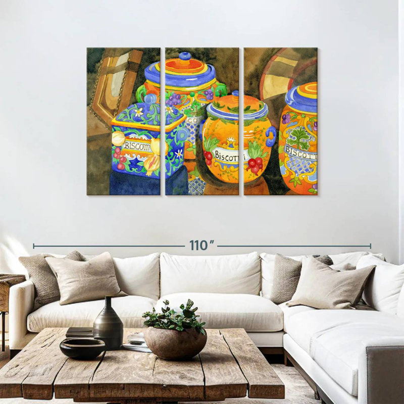 Yarlin Biscotti, 48" H x 74" W