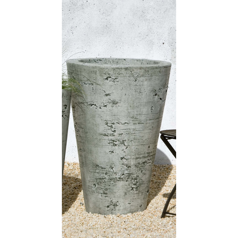 Saguaro Handmade Planter, Alpine Stone, 25" H x 15.5" W x 15.5" D
