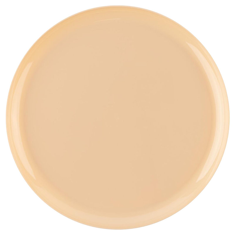 Assiettes jetables rondes en plastique 10,6 pouces Ecoqualité Edge Collection pour 110 invités, 120