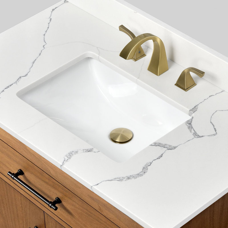 2 Handle Bathroom Sink Faucet With Pop-up Drain