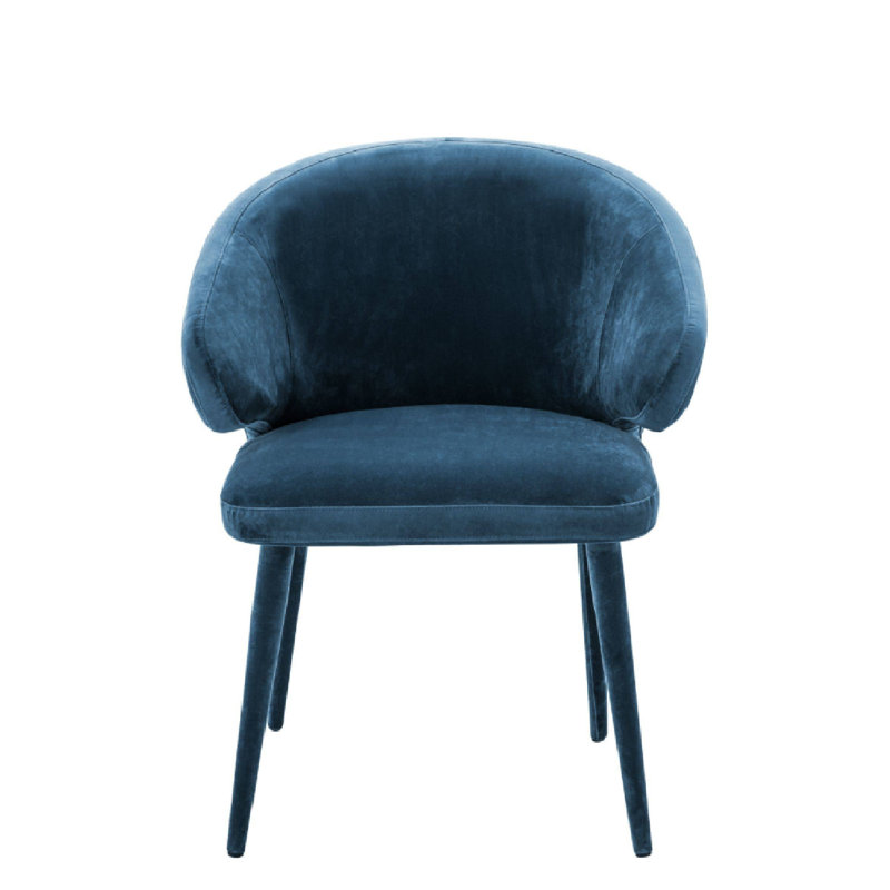 Cardinale Upholstered Arm Chair, Teal Blue