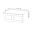 Armoire murale Kindwood Eco Shaker, 2 portes, prête à assembler-129754983