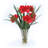 Faux Silk Amaryllis Arrangement in Vase
