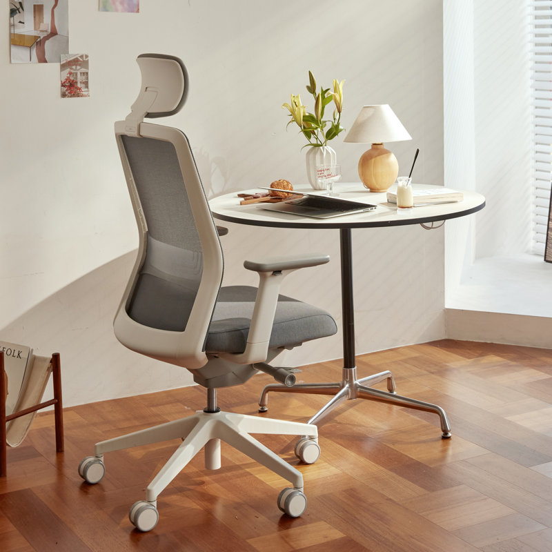 Chaise de bureau ergonomique SIDIZ T40, Blanc, gris