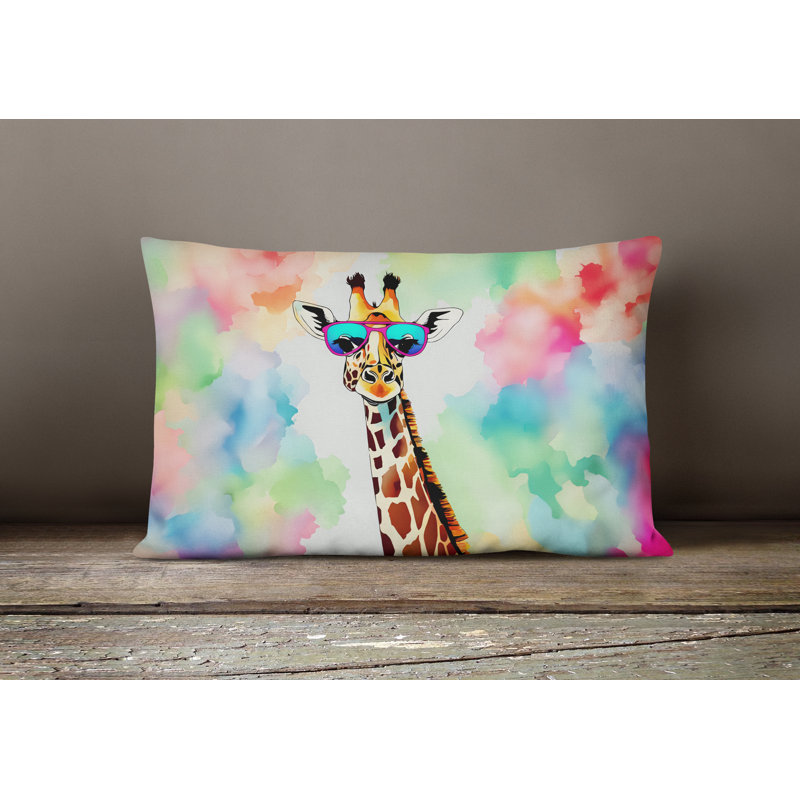Hippie Animals Outdoor Throw Pillow