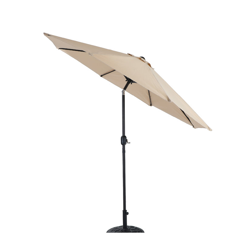 Parasol 9 pi Milnor, Polyester bleu marine