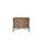 Kirk 2 Drawer Nightstand with USB & Metal Base