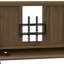 Meuble télé mobile avec support pour téléviseur 32 à 50 po avec écran de projecteur et prises de courant - Chariot télé à roulettes réglable, bois aggloméré