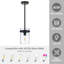 Levona 1-Light Pendant Light with Seed Glass for Kitchen Island (Matte Black Finish)-1432405169