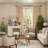 5-Drawer Vanity Set with Standing Mirror and Stool-862738303