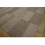 Tapis beige / gris en laine noué à la main de conception unique 9 pi x 12 pi
