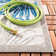 Tapis beige / bleu Kellems
