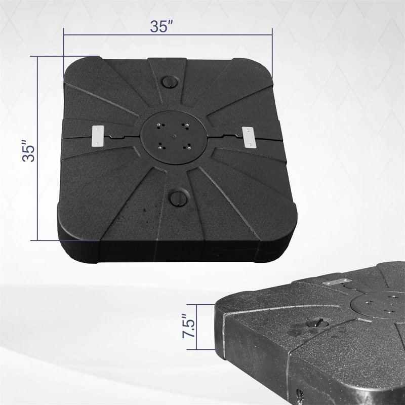 Versatile Patio Umbrella Base with Wheels and Durable Construction for Outdoor Spaces
