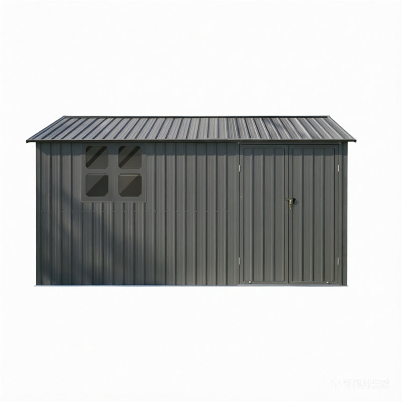 Remises de jardin extérieures en métal 12 x 10 pi Gris, Gray