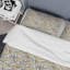 Fleurs blanches rétro - ensemble de housse de couette moderne - microfibre de polyester-633544523