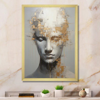 Man Meditation Mind - Man Double Exposure Framed Wall Art