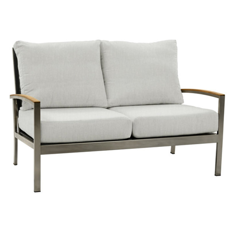 Avanti Outdoor Teak Conversation Set, Granite