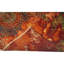 Tapis unique marine / rouge / orange noué à la main de haute qualité