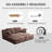 Boneless Modern Corduroy Chaise Lounge Chair, High-density Foam With Pocket Springs, Contemporary Style, For Living Room-2046146953